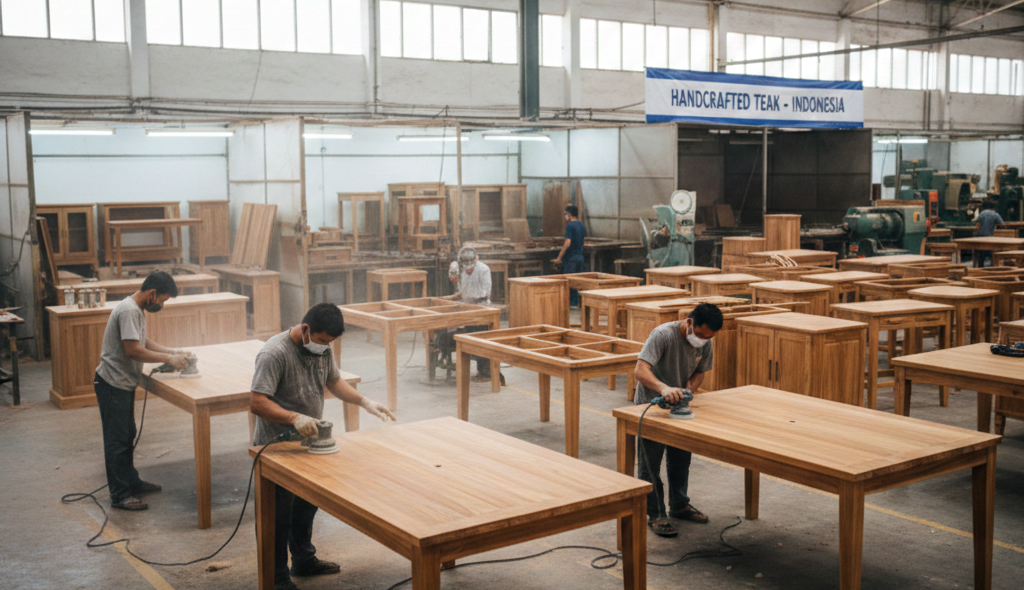 Teak wood furniture supplier produces export quality hotel furniture.
