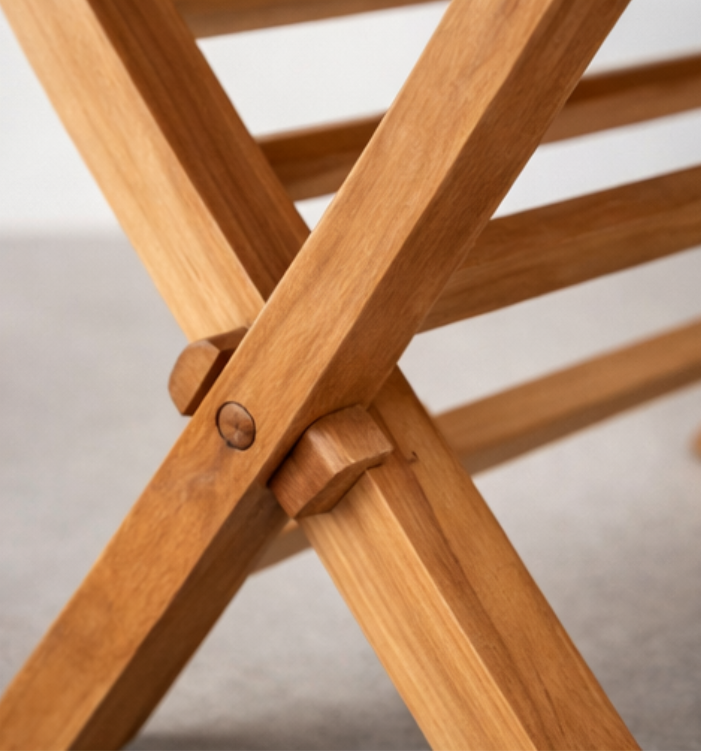 KAVI Solid Teak Wood Dining Chair - Image 2